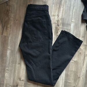 Imogene + Willie Sophie Black Mid Rise Slim Fit Denim Jeans Women’s Size 26